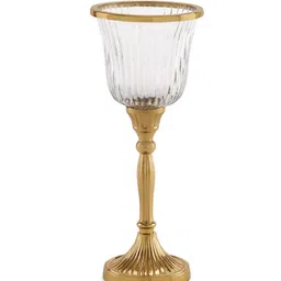 Pure Home and Living Transparent Textured Glass Votive Candle Holders image 4