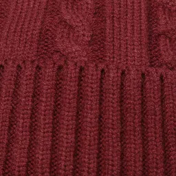 LOOM LEGACY Men Self Design Acrylic Wool Beanie image 5