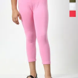 BAESD Girls Pack Of 4 Mid-Rise Capris-picture-45