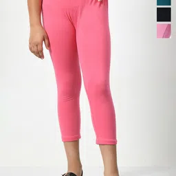 BAESD Girls Pack Of 4 Mid-Rise Capris-picture-39