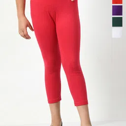 BAESD Girls Pack Of 5 Mid-Rise Capris-picture-14