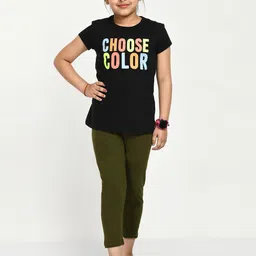 IndiWeaves Girls Pack of 3 Mid Rise Cotton Capris image 5