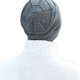 YOUSTYLO Unisex Cable Knit Woollen Beanie image 3
