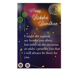 Silver Shine Set Of 2 Charm Detail Rakhis With Roli Chawal & Greeting Card image 4