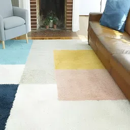 Shopgallery Mustard & White Geometric Anti-Skid Carpet-image-67