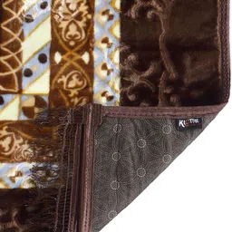 KLOTTHE Brown Printed Handmade Woolen Carpet image 2
