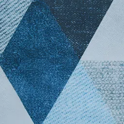 bsb home Blue Geometric Anti-Skid Carpet image 4