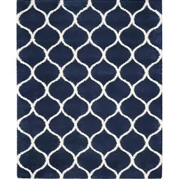Shopgallery Blue Geometric Anti Skid Carpet image 4