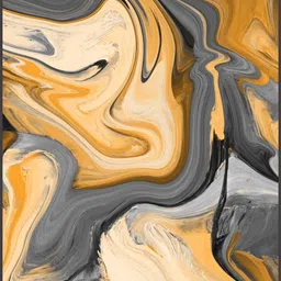 Sparrow world Yellow Bohemian Anti-Skid Polyester Carpet image 2