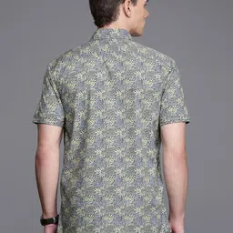 Louis Philippe Jeans Slim Fit Floral Printed Pure Cotton Casual Shirt image 4