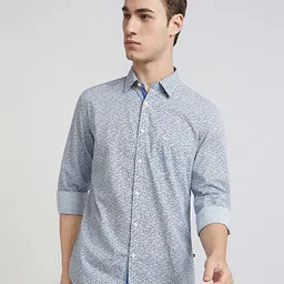 Parx Men Slim Fit Floral Opaque Printed Casual Shirt image 1