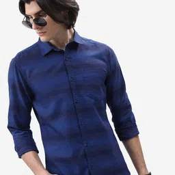 KETCH Men Comfort Slim Fit Striped Casual Shirt-picture-35