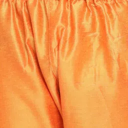 VASTRAMAY Boys Orange Ethnic Motifs Printed Kurta with Pyjamas image 3