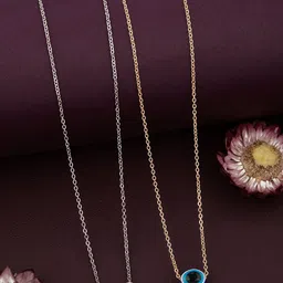 DressBerry White Set Of 2 Gold-Plated Necklace And Chains image 1