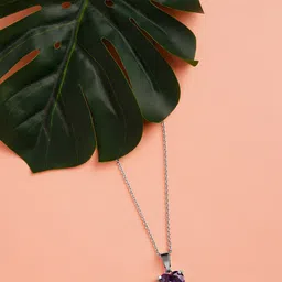 HOT AND BOLD Silver-Toned & Blue Brass Silver-Plated Oxidised Chain-picture-21