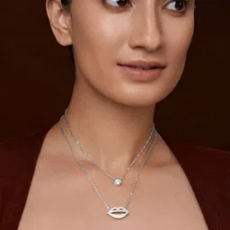 MINUTIAE Silver Plated Layered Chain image 2