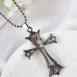 MEMOIR Unisex Brass-Plated Contemporary Pendant With Chain-picture-15