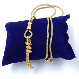 Anujeet Fashion Hub Gold-Plated AD Chain-picture-14