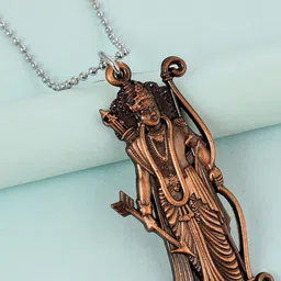 MEMOIR Brass-Plated Pendant With Chain-image-12