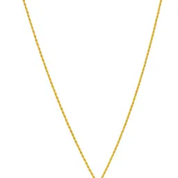 MEMOIR Unisex Gold-Plated Cubic Zirconia Studded Om Pendant With Chain-picture-30