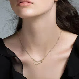 DESTINY JEWELS Gold-Plated Crystals Studded Capricom Horoscope Astrology Zodiac Chain-image-73