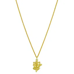 MEMOIR Gold-Plated Ganesha Pendant With Chain-picture-45