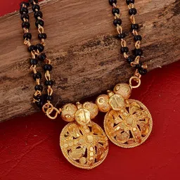 MEMOIR Gold-Plated Beaded Mangalsutra-image-25