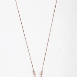 DEGHLAM Gold-Plated American Diamond Studded Chain image 1