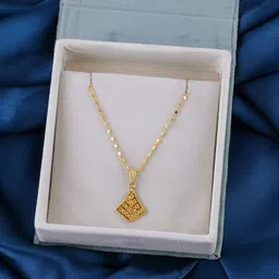 DressBerry Gold Toned Gold Plated Artificial Stones Chain & Pendant-picture-58