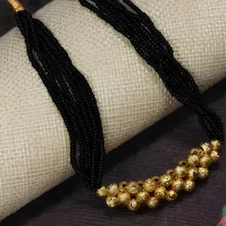 KARISHMA KREATIONS Gold-Plated Kolhapuri Mangalsutra-image-43