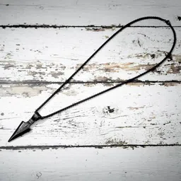 MEENAZ Men Textured Arrow-Charm Geometric Pendant With Chain-picture-36