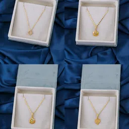 Brandsoon Women Brass Gold-Plated Set of 4 Chain with Pendant-picture-22