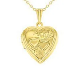 MEMOIR Unisex Brass-Plated Heart Shaped Pendant With Chain image 4