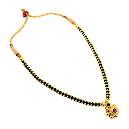 KARISHMA KREATIONS Gold-Plated Artificial Beads Necklace image 2