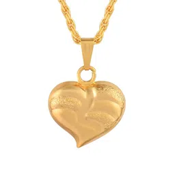 MEMOIR Gold-Plated Heart Shaped Pendant With Chain image 2
