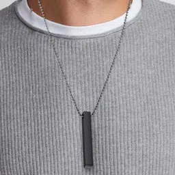 MEENAZ Stainless Steel Pendant & Chain image 4