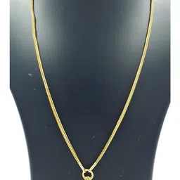 Anujeet Fashion Hub Gold-Plated AD Studded Fancy Dollar Chain image 3