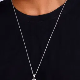GIVA Rhodium-Plated 925 Sterling Silver Animal Shaped Pendant With Chain image 5