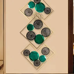DSH Crafting Your Curiosity 3 Pcs Green & Black Floral Metal Wall Decors-image-12