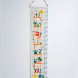 Zookeeper White & Orange Printed Climber Height Chart Hanging Wall Decor-picture-33