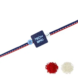 Asthetika TECH BRO Rakhi with Roli Chawal image 2