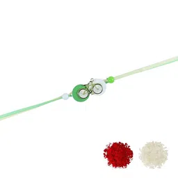 Asthetika Boys Thread Rakhi with Roli Chawal image 3