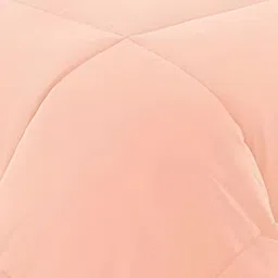 RF RELAXFEEL Peach-Coloured & White Checked Heavy Winter 233 GSM Double Bed Comforter image 5