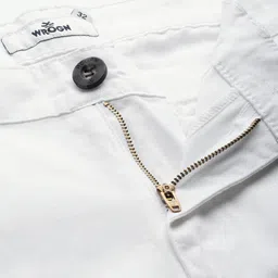 WROGN Men White Slim Fit Chinos image 2