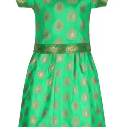 Wish Karo Girls Woven Design Zari Ready to Wear Lehenga & Choli-picture-48