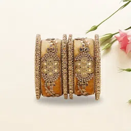AccessHer Set Of 6 Gold-Plated Bangle-picture-10