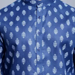 Jompers Ethnic Motifs Printed Pure Cotton Kurta With Churidar image 2