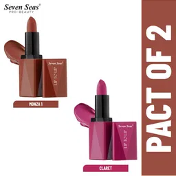 Seven Seas Set of 2 Lip to Lip Matte Lipsticks - Monza 1 & Claret-picture-27