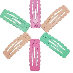 FEMMIBELLA Girls Set of 6 Tic Tac Hair Clips-image-49
