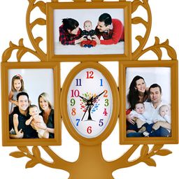 Attractionz Beige Oval Textured Analogue Contemporary Wall Clock-picture-43